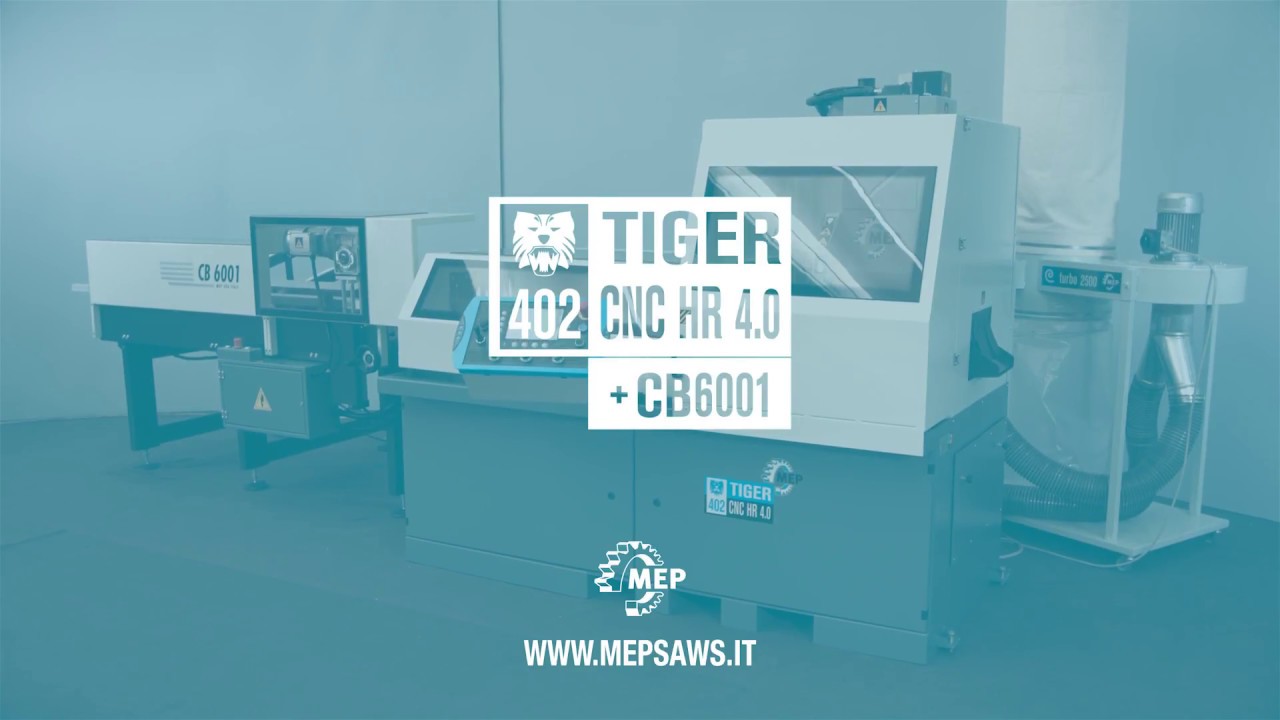 CB 6001 con TIGER 402 CNC HR 4.0 - Mep segatrici / sawing machine