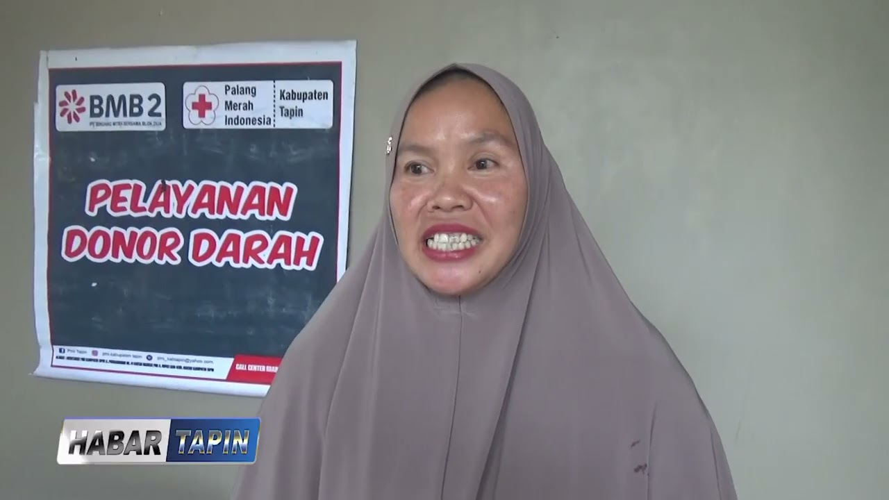 DESA SABAH GELAR PEMERIKSAAN GRATIS DARI PT  BMB BLOK 2 BERSAMA PMI TAPIN