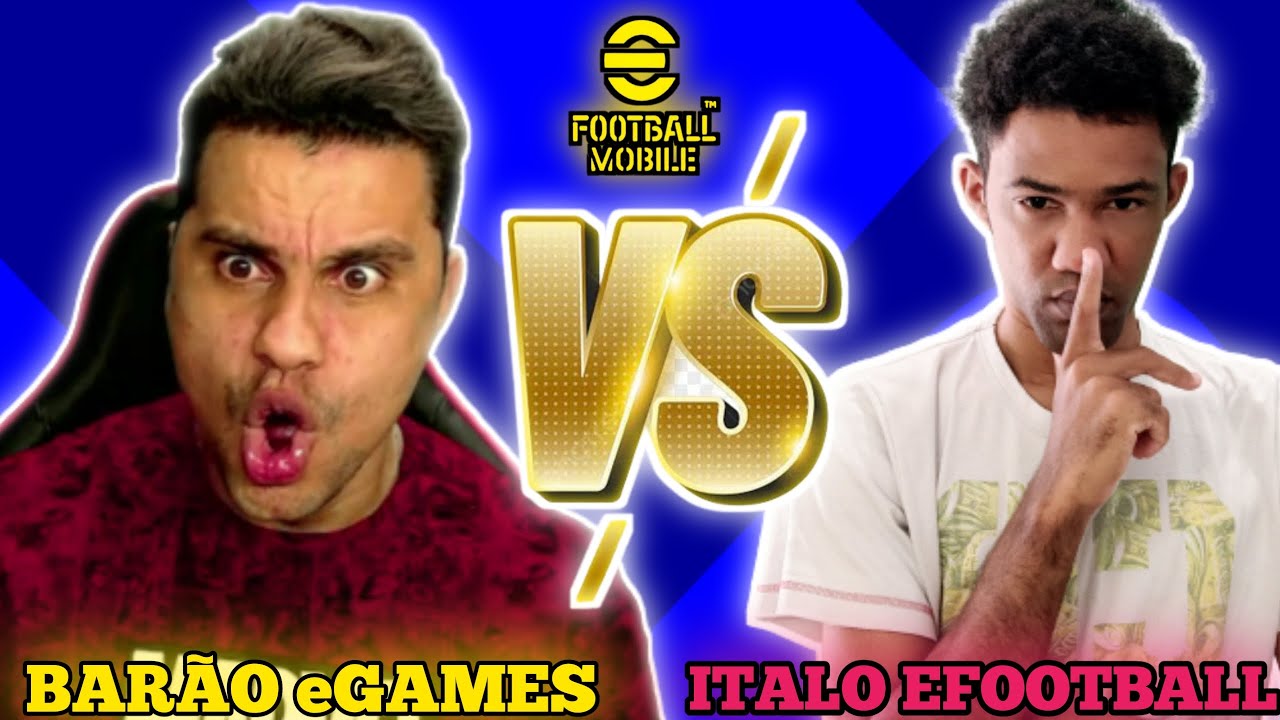 Enfrentei o @italoefootball  vs BAR&Atilde;O eGAMER Efootball 2023 Mobile mobile