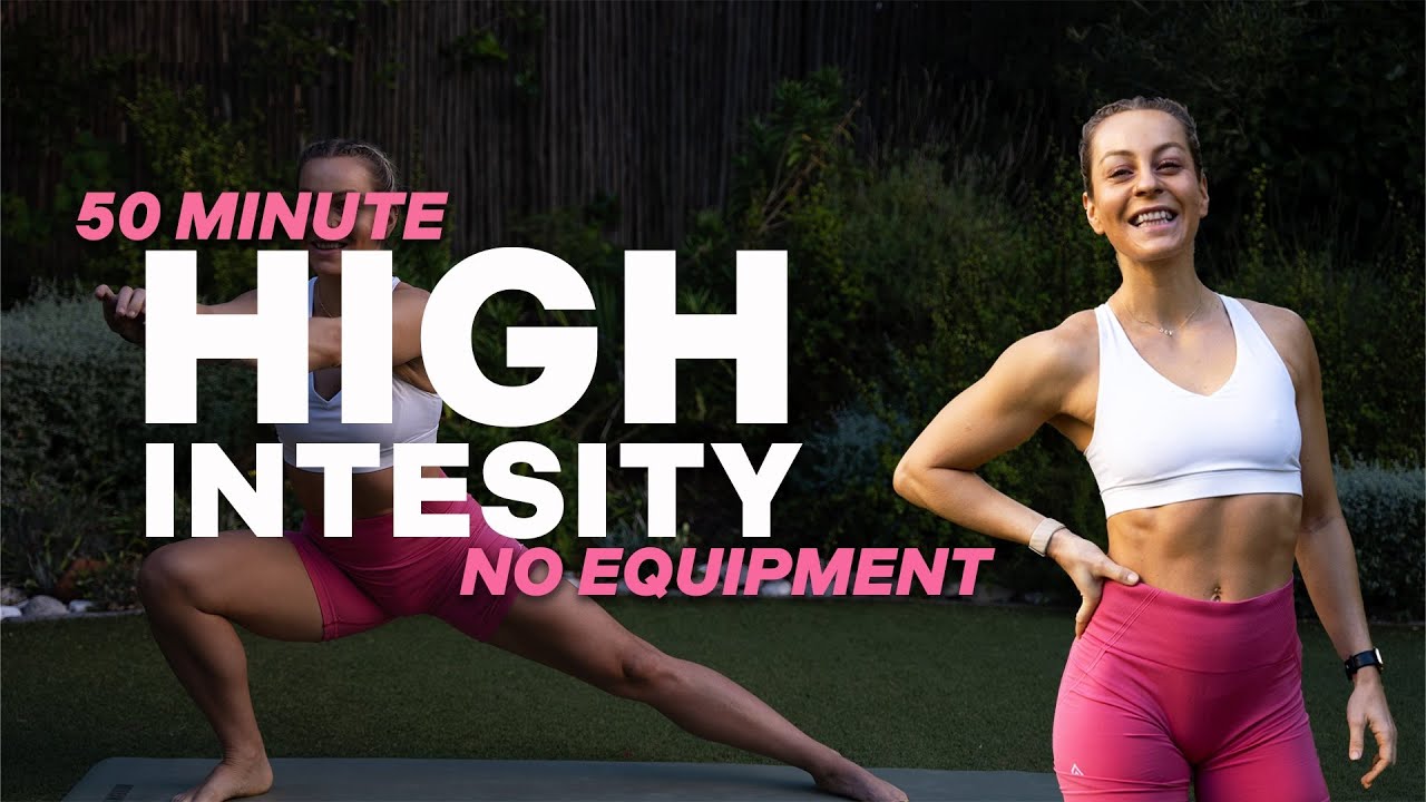 50 MIN HIGH INTENSITY WORKOUT | Full Body Cardio | HIIT | No Weights