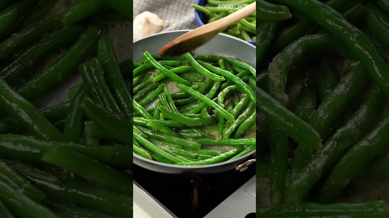 Garlic Butter Green Beans (Vegetarian Recipe)
