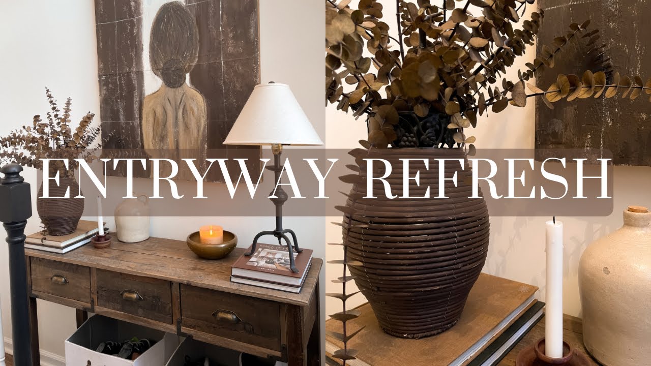 Entryway Refresh | How I Style Thrifted Decor