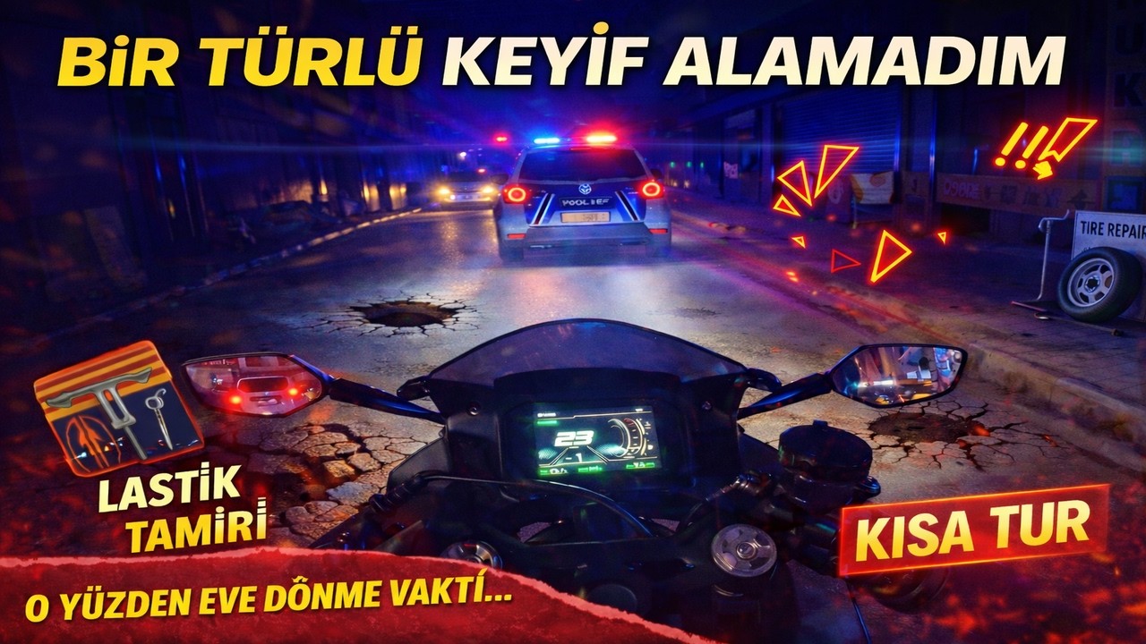 Lastik Tamiri Sonrası Kısa Tur | Keyfim Kaçtı, Eve Döndüm | Voge RR525