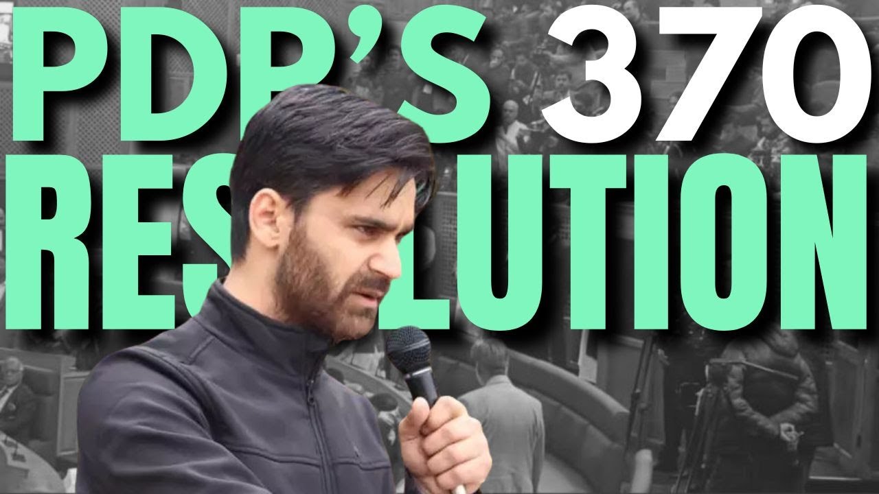 Kashmir| Article 370|PDP's Waheed Parra Moves Resolution Calling For Restoration Of J&K's Spl Status