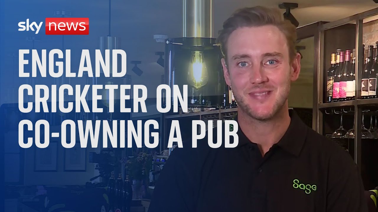 England cricketer Stuart Broad reopens pub after fire