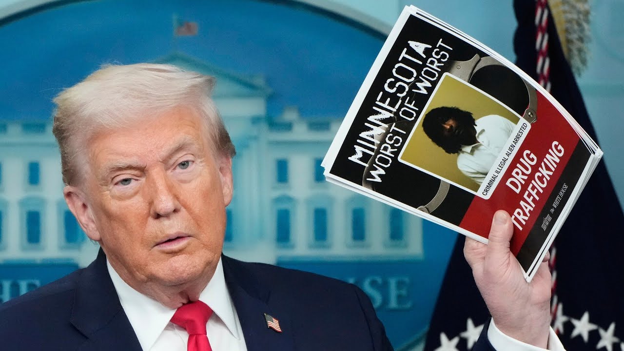 Trump waves mugshots of ‘worst of the worst’ Minnesota criminals​