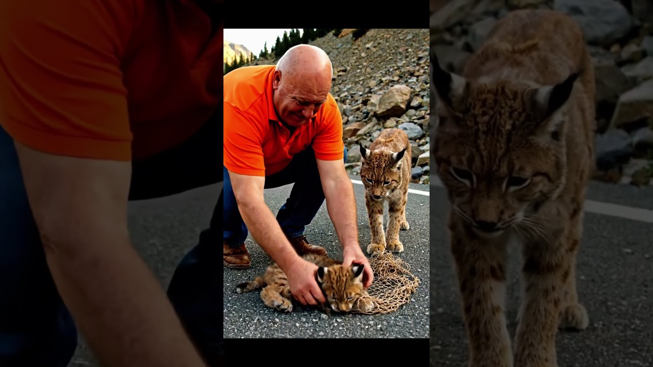 A Kind Man’s Gentle Act: Rescuing a Baby Lynx from a Net