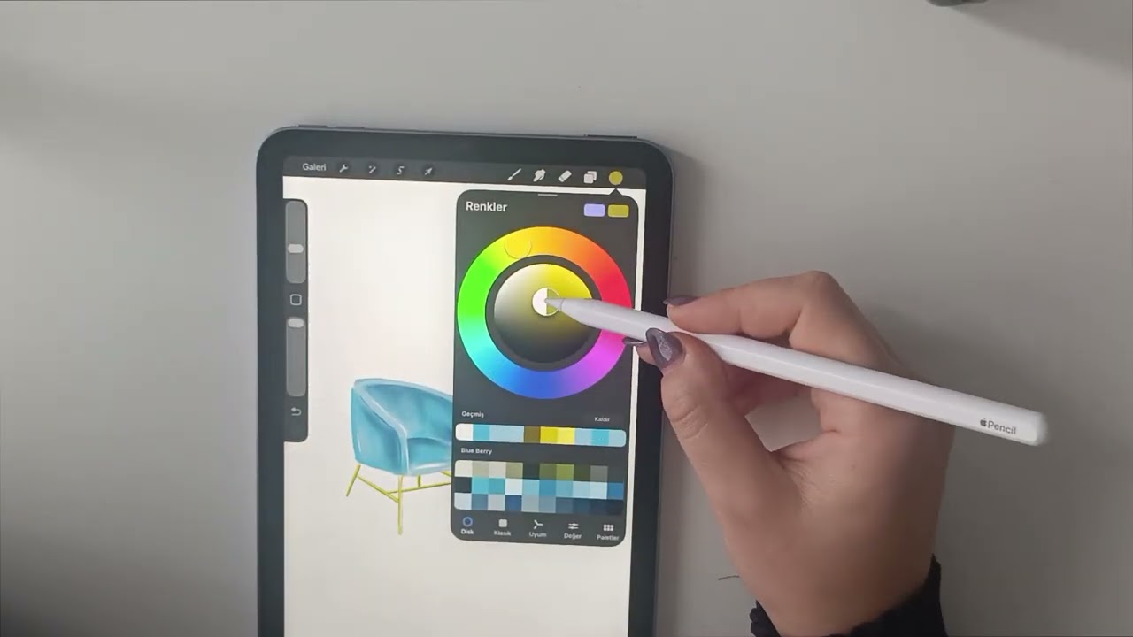 Calm Digital Art Process | Procreate🌿