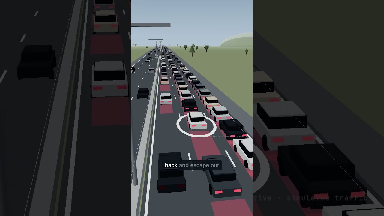 No Crash, No Construction. So Why Is Traffic Stopped? #trafficjam #explainer #trafficsurveys