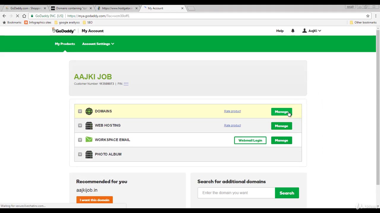 5  Change Nameserver in domain panel