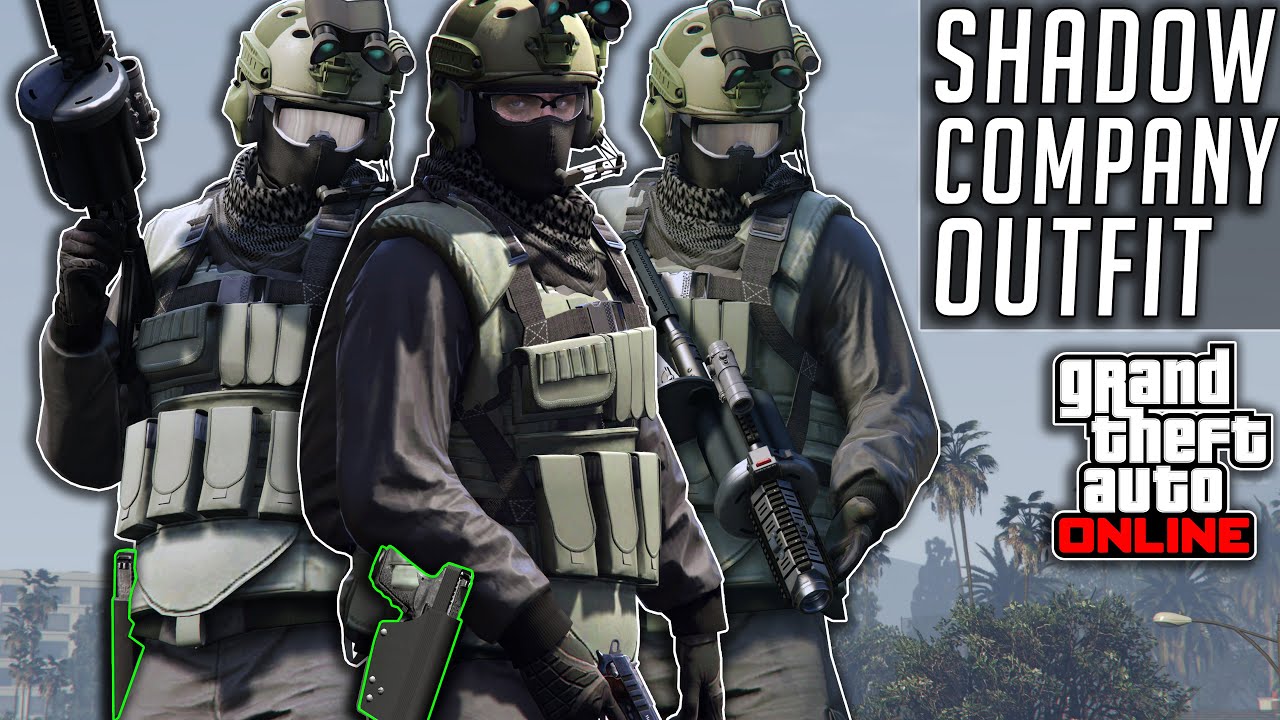 GTA 5 Online COD Shadow Company Military Outfit After Patch 1.57 Tuners Clothing Glitches