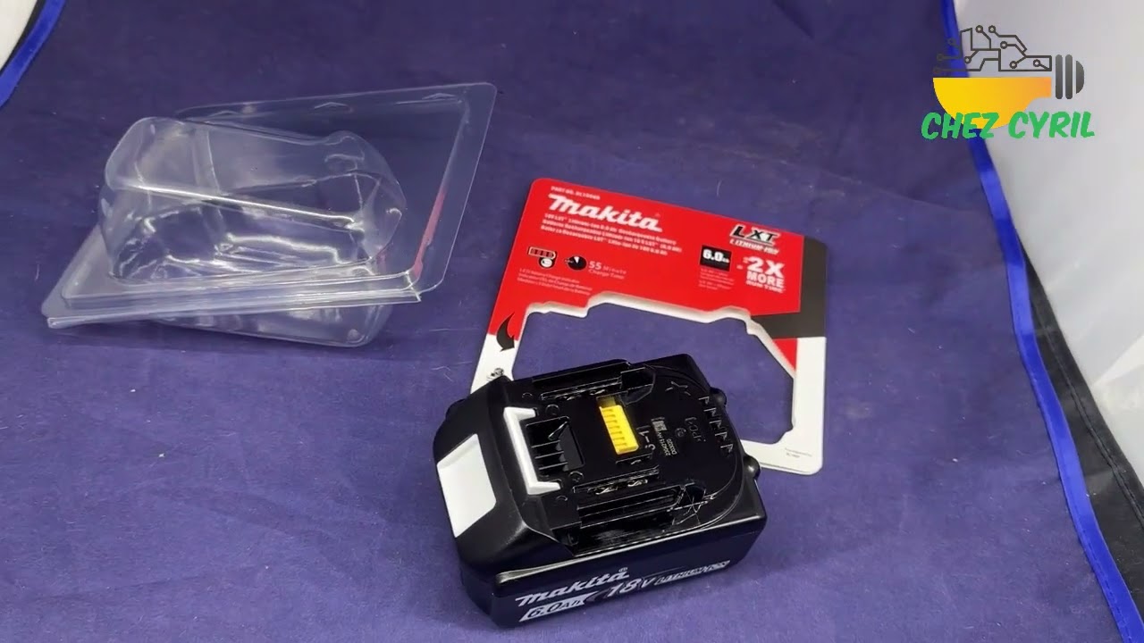 Encore un test d'une fausse batterie Makita Lithium 18V 6Ah LXT BL1860B en blister