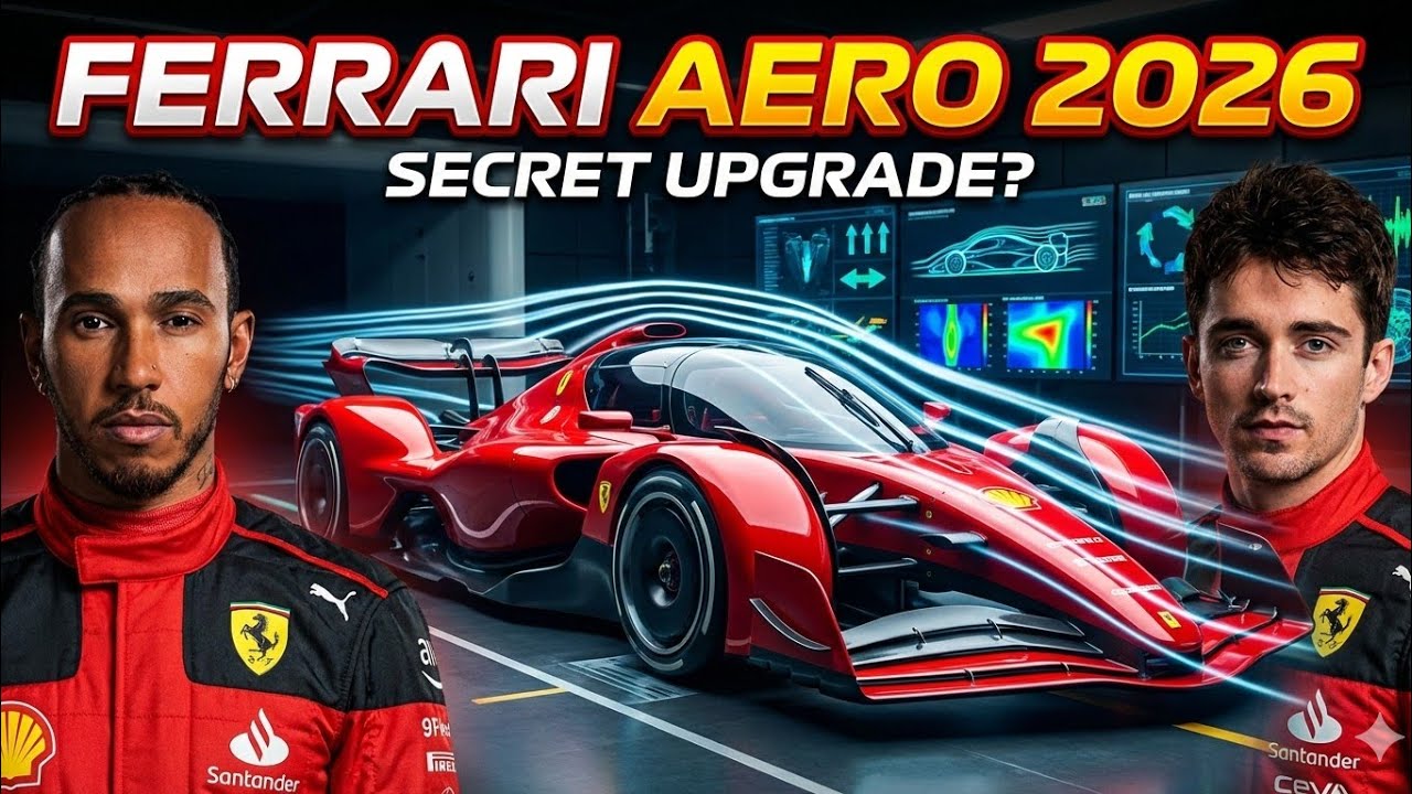 «Аэродинамический секрет Ferrari на 2026 год 🤫⚙️ — инновация, которая может потрясти Формулу-1!»