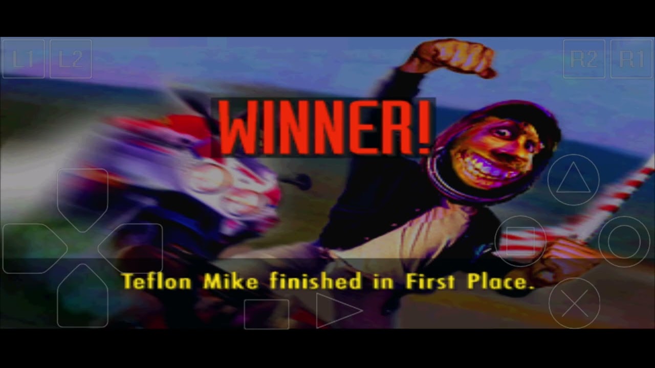 Road Rash (1994) | [All 5 Maps] | Big Game Level 1 | Teflon Mike + Diablo N | 1440p 60fps