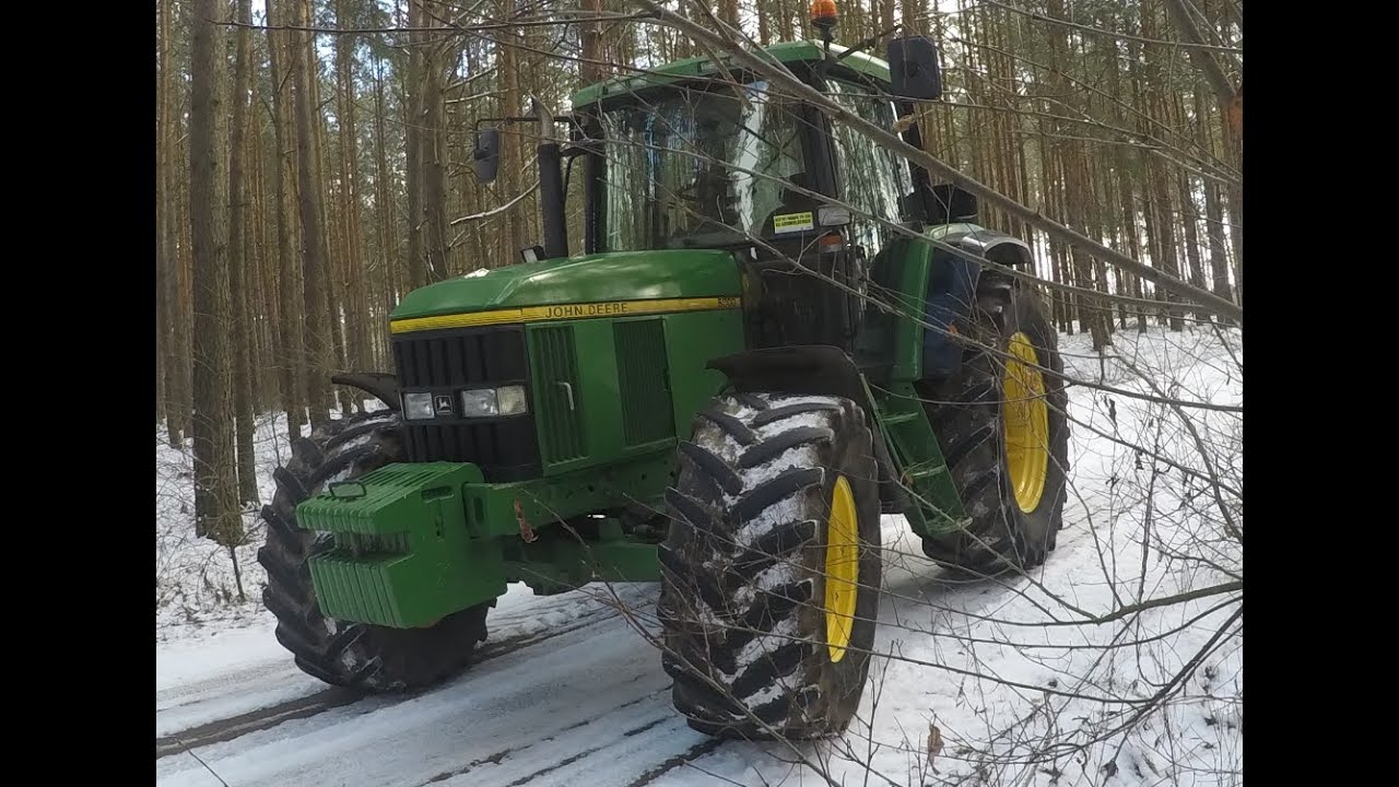 John Deere 6800 z przelotowym wydechem (Straight Exhaust)