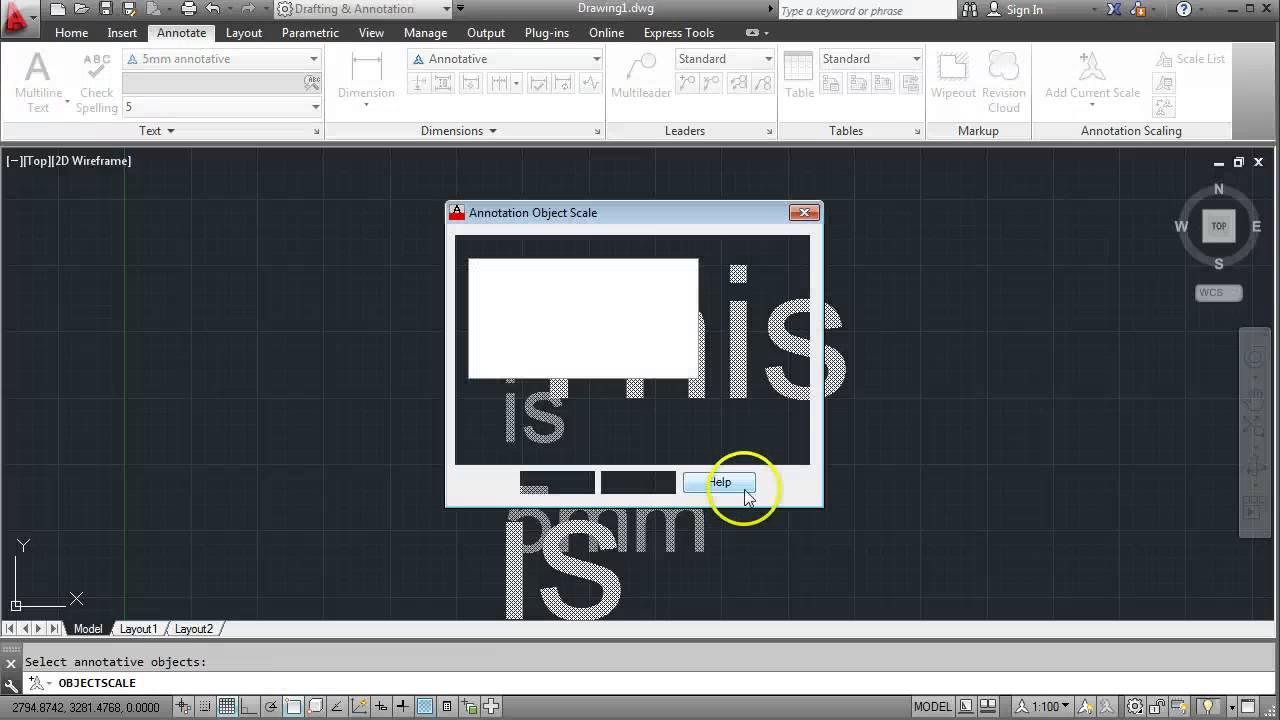 Использование аннотативного текста в AutoCAD