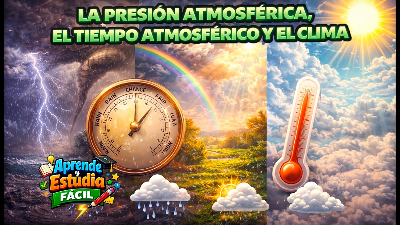 La presión atmosférica, el tiempo atmosférico y el clima