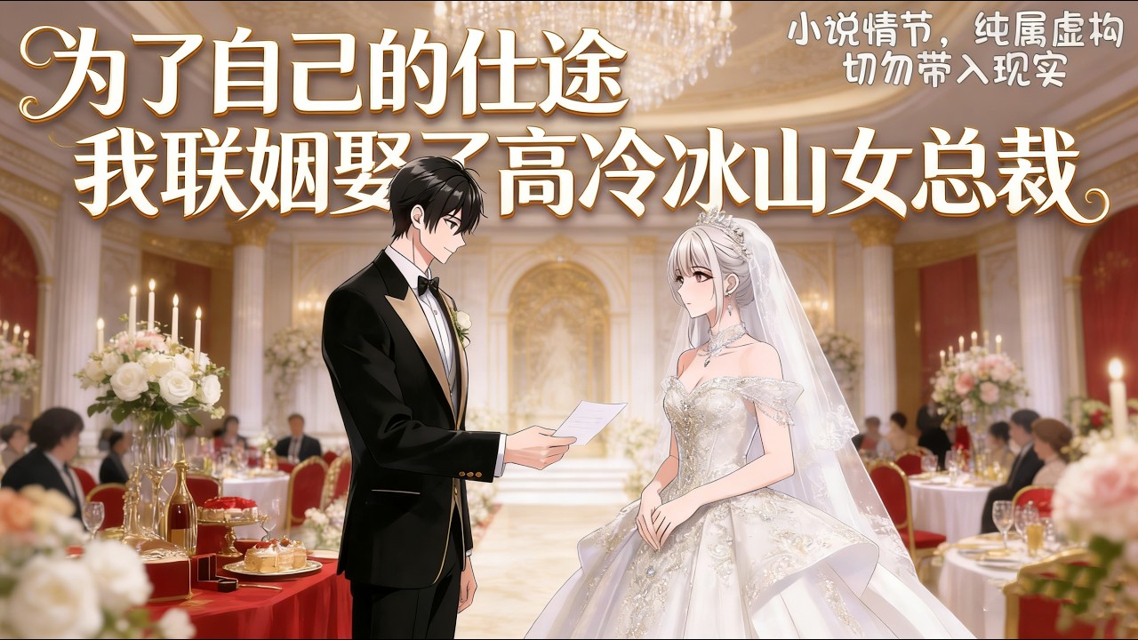 为了前程与仕途，我选择了一场利益联姻，迎娶了众人眼中高冷寡言、气场强大的冰山女总裁。本以为只是各取所需的交易，却没料到，心早已在不知不觉中沦陷 #原创动画 #小说推荐 #漫画解说
