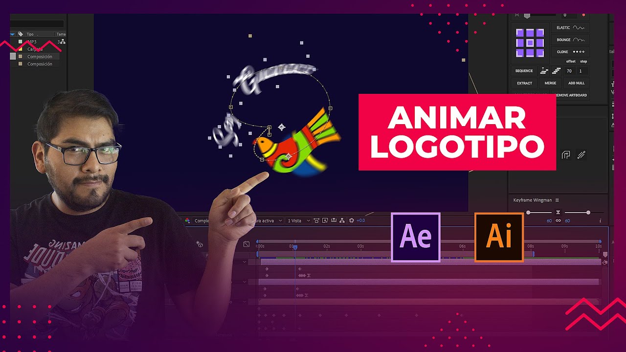 Tutorial cómo darle animación y movimiento a logo | Illustrator y After Effects