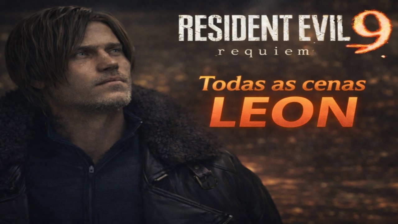 RESIDENT EVIL 9 REQUIEM | TODAS AS CUTSCENES DO LEON