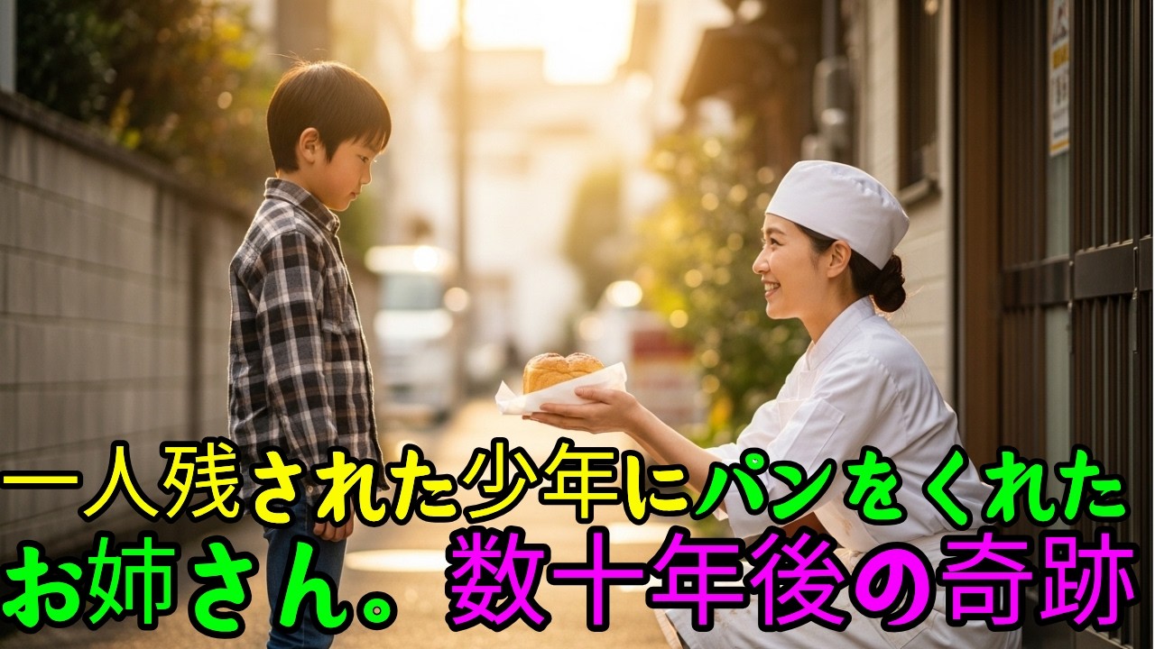 一人残された少年にパンをくれたお姉さん。数十年後の奇跡【感動ストーリー】
