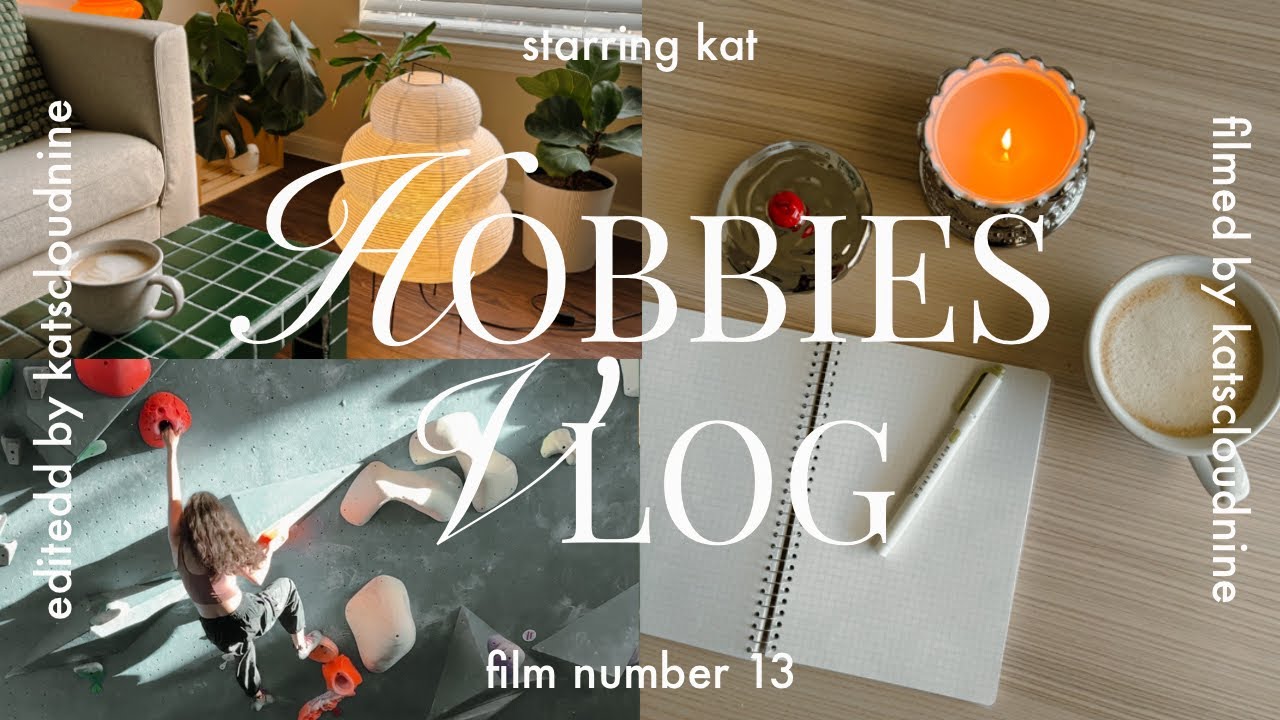 hobbies vlog | romanticize a week in my life with me | journaling, cooking, crocheting, and more🍡