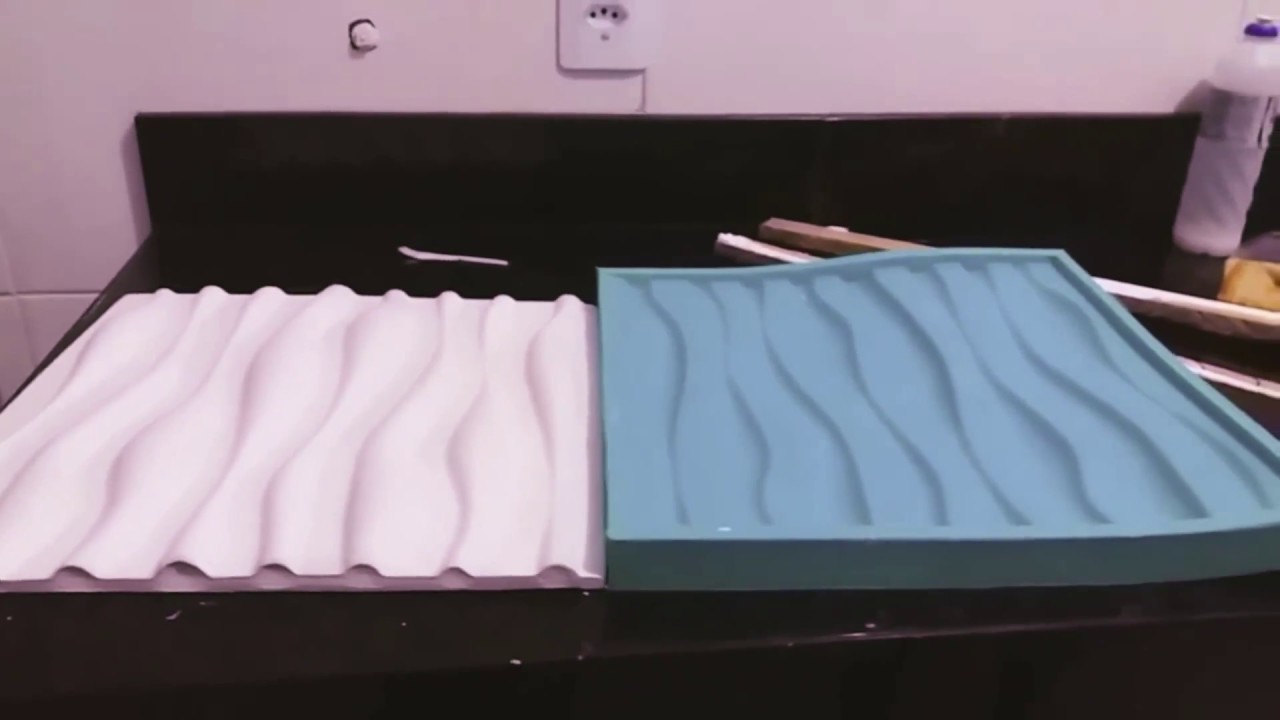 Fabricar molde de caucho de silicona para paredes 3D yeso