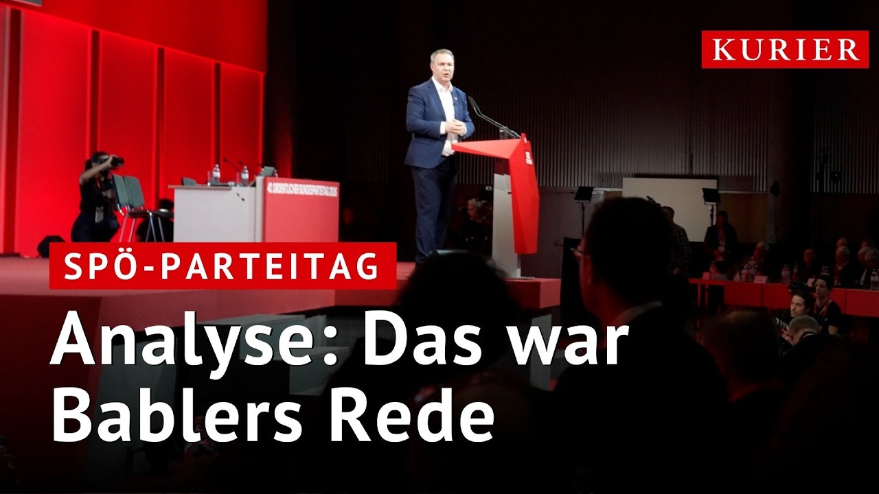SP&Ouml;-Parteitag: Das war Bablers Rede -Analyse