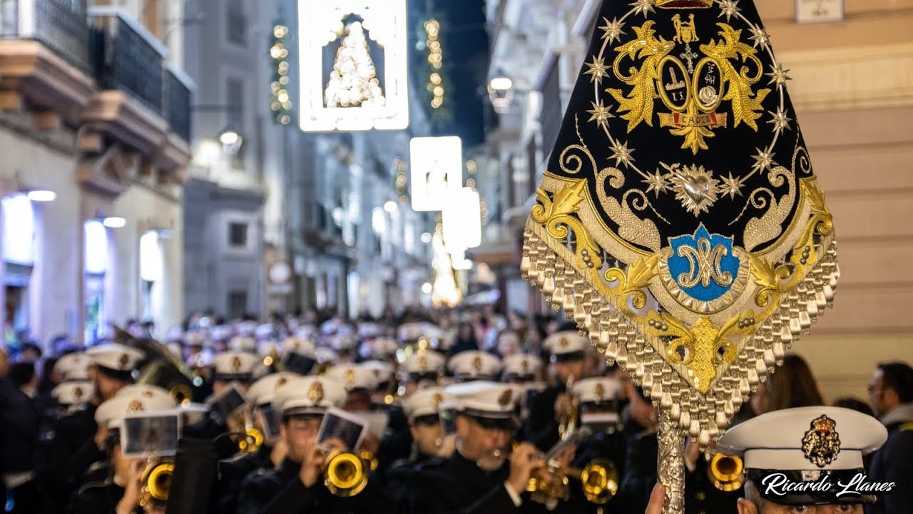Pasacalles AM Ecce Mater por el Centro, Cádiz diciembre 2023