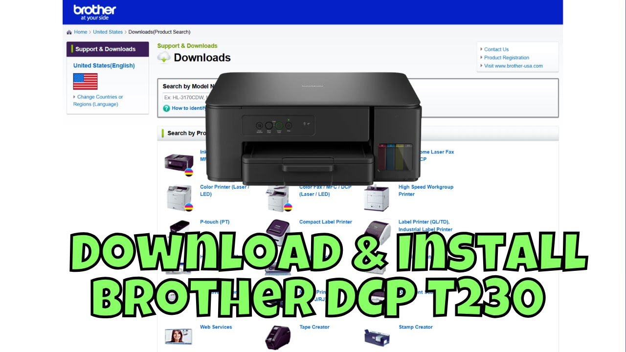 How To Download & Install Brother DCP T230 Printer Driver in Windows 10/11
