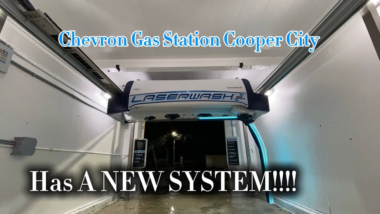 CW 136 Совершенно новая лазерная мойка PDQ Laserwash 360 Plus на заправке Chevron / Max Car Wash ...