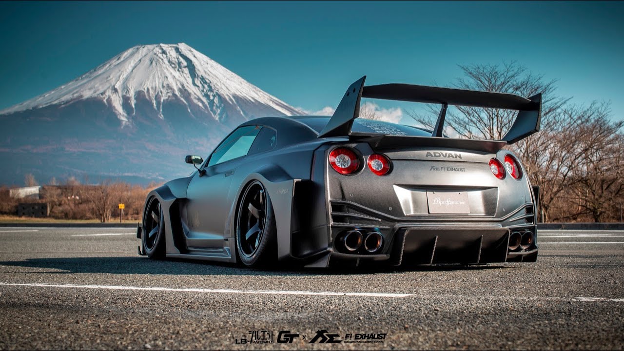 LB-Silhouette WORKS GT Nissan 35GT-RR X Japanese Stance Style X Fi EXHAUST