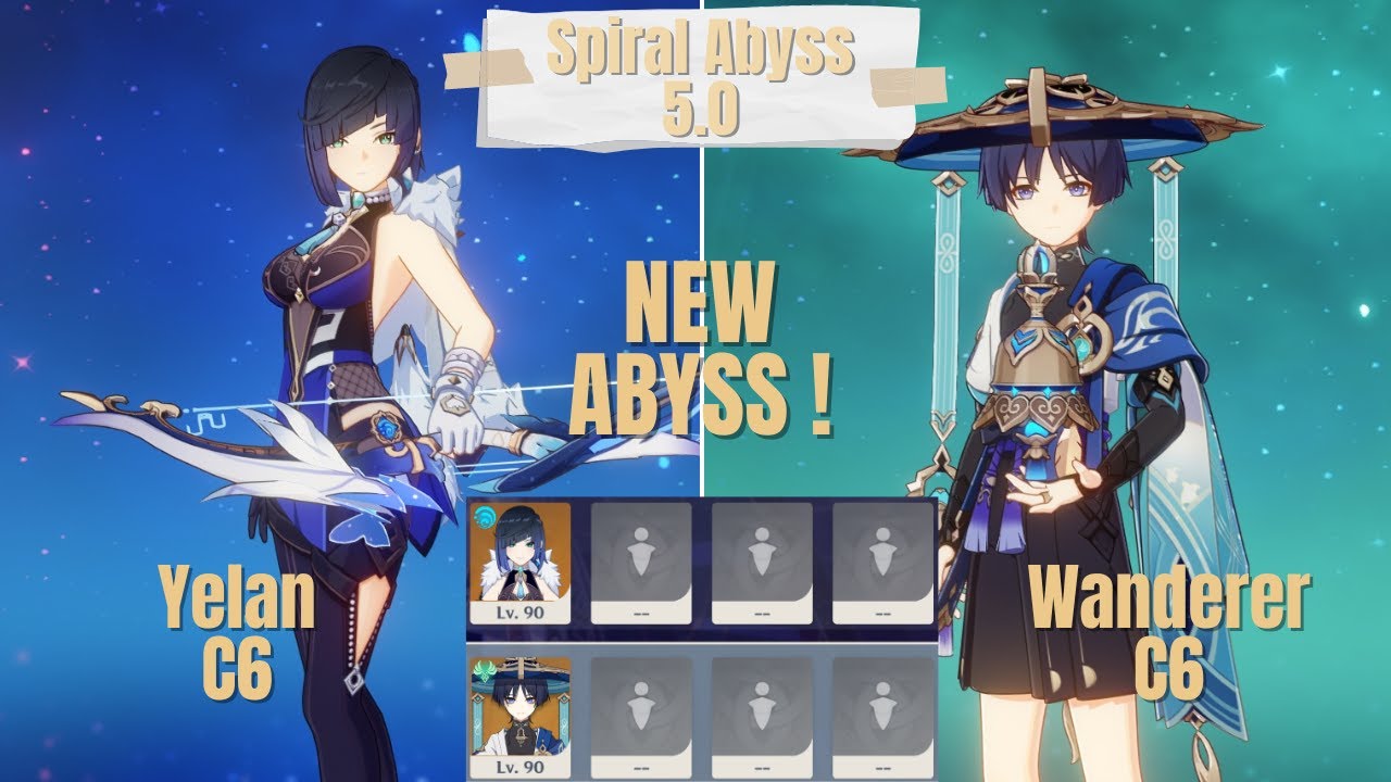 [NEW] C6 Yelan & C6 Wanderer Solo Spiral Abyss 5.0