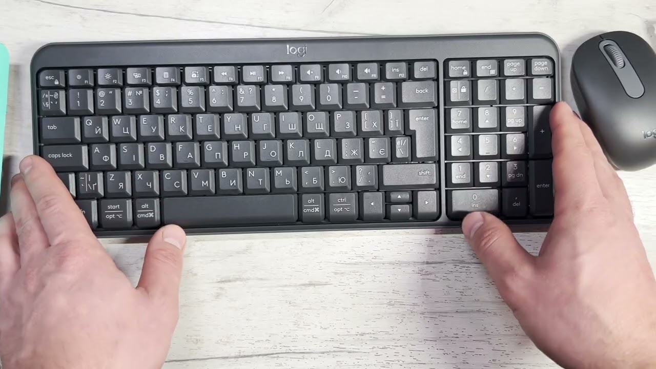 Огляд Комплект бездротовий Logitech MK250 Wireless Combo Bluetooth UKR