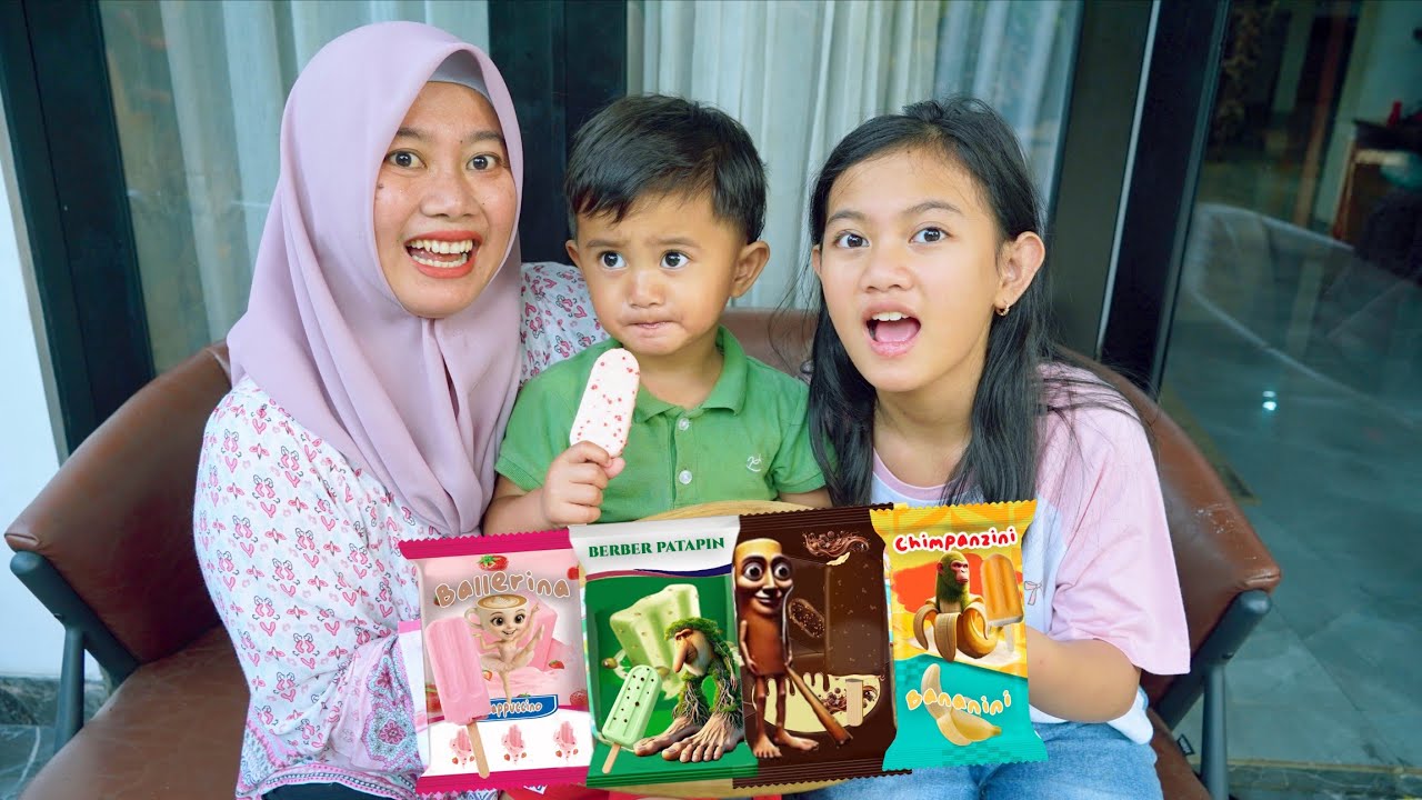 AZAM BELI ES KRIM ANOMALI BUAT KAKA 🍦ES KRIM BALLERINA CAPUCINA 