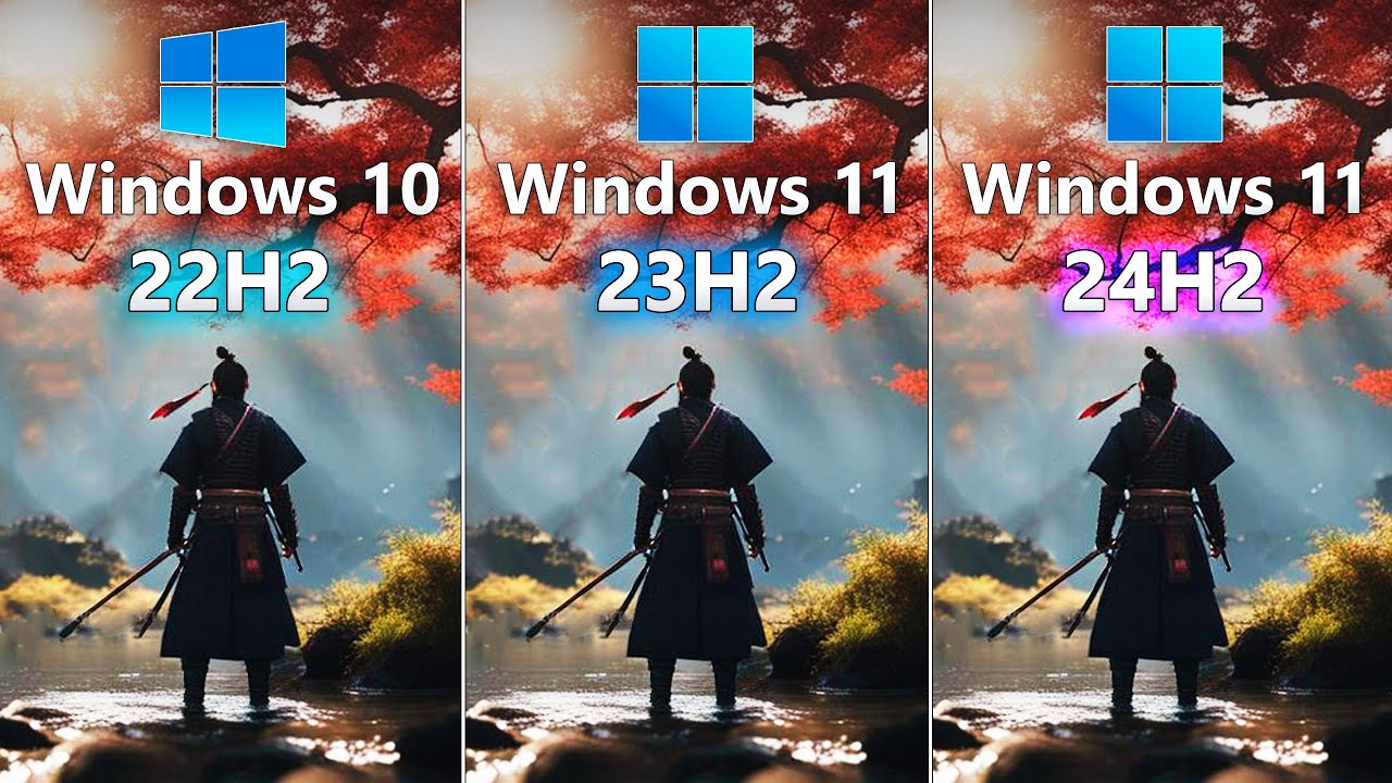 Windows 11 24H2 vs Windows 11 23H2 vs Windows 10 22H2 - Gaming