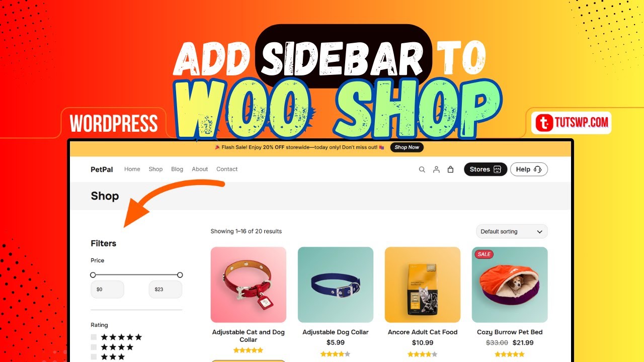How to Add Sidebar on Shop Page | WooCommerce Block Theme