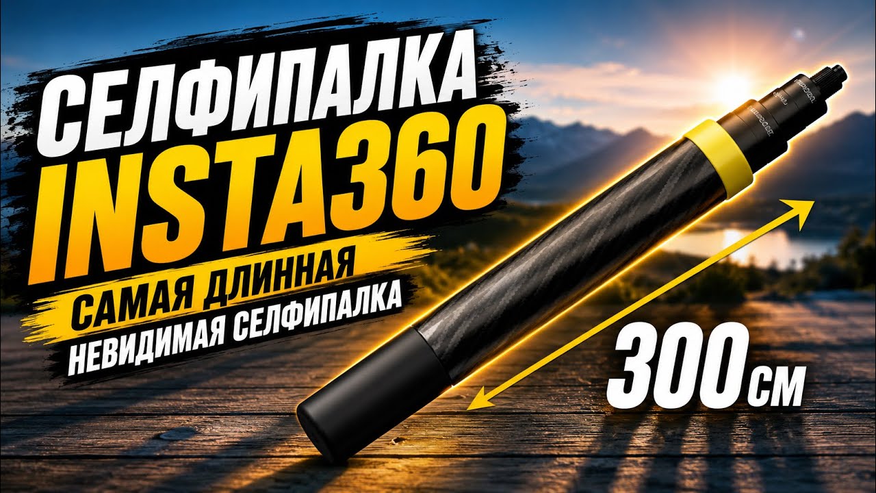 Селфипалка Insta360: самая длинная невидимая селфипалка в 2023 и 2024 годах