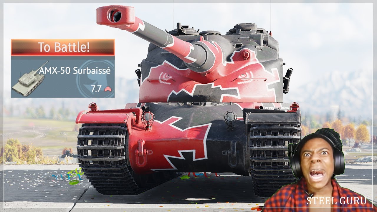 [STOCK] French SUPER HEAVY TANK 💥💥💥 301mm of PEN / 6 sec RELOADING 😱😱😱 AMX-50 Surbaisse 💀💀💀