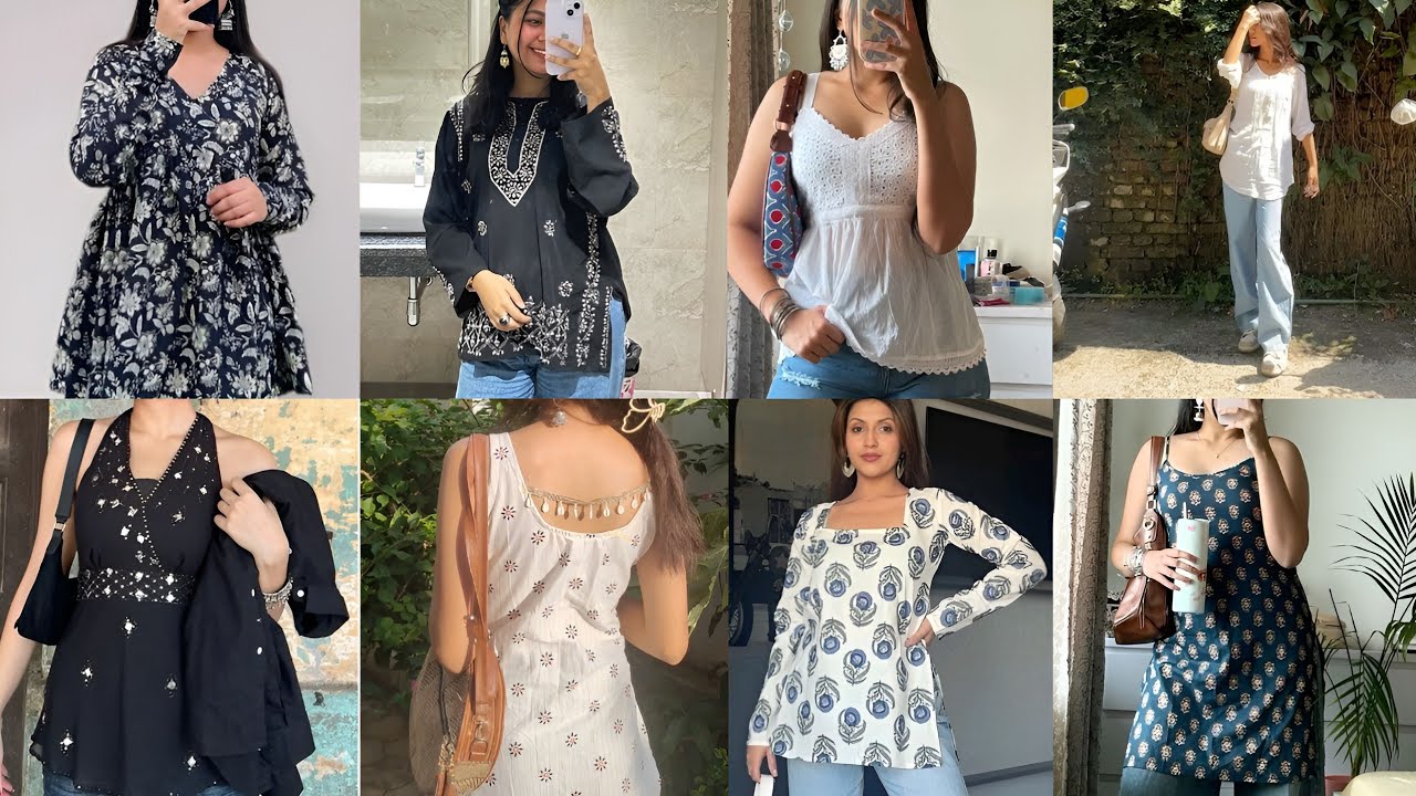 Short Kurti | Type Of Short Kurti | Short Kurti Designs | Stylish Summer Tops | Affordable Kurtis