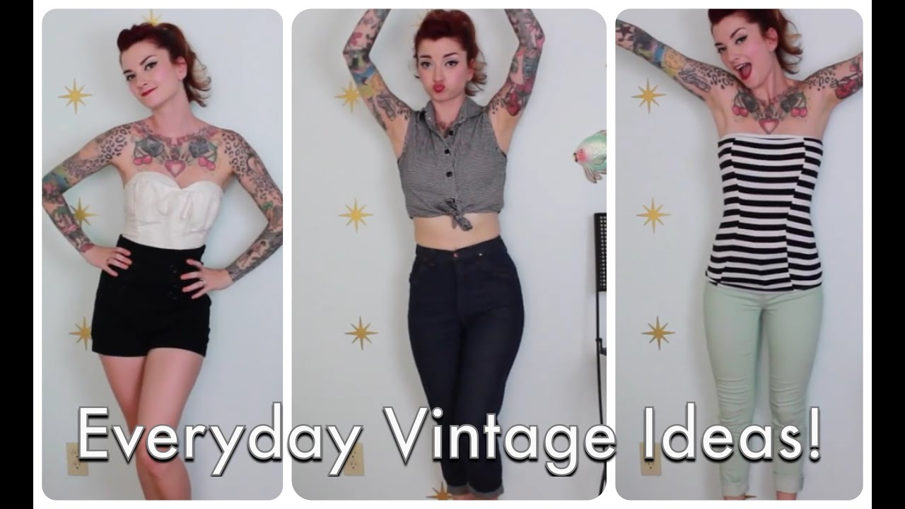 Everyday Vintage and Pinup Outfit Ideas by CHERRY DOLLFACE