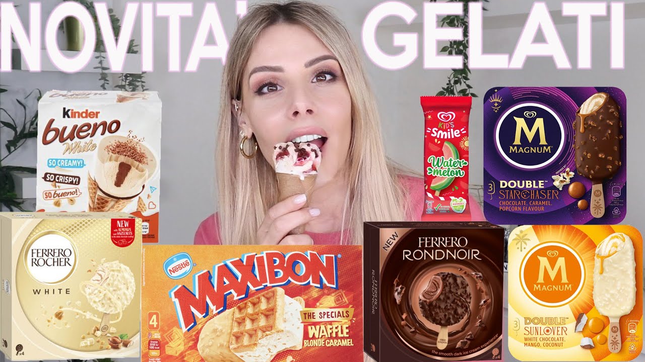 ASSAGGI NOVITA' GELATI ALGIDA, KINDER, FERRERO ROCHER, MAXIBON !!