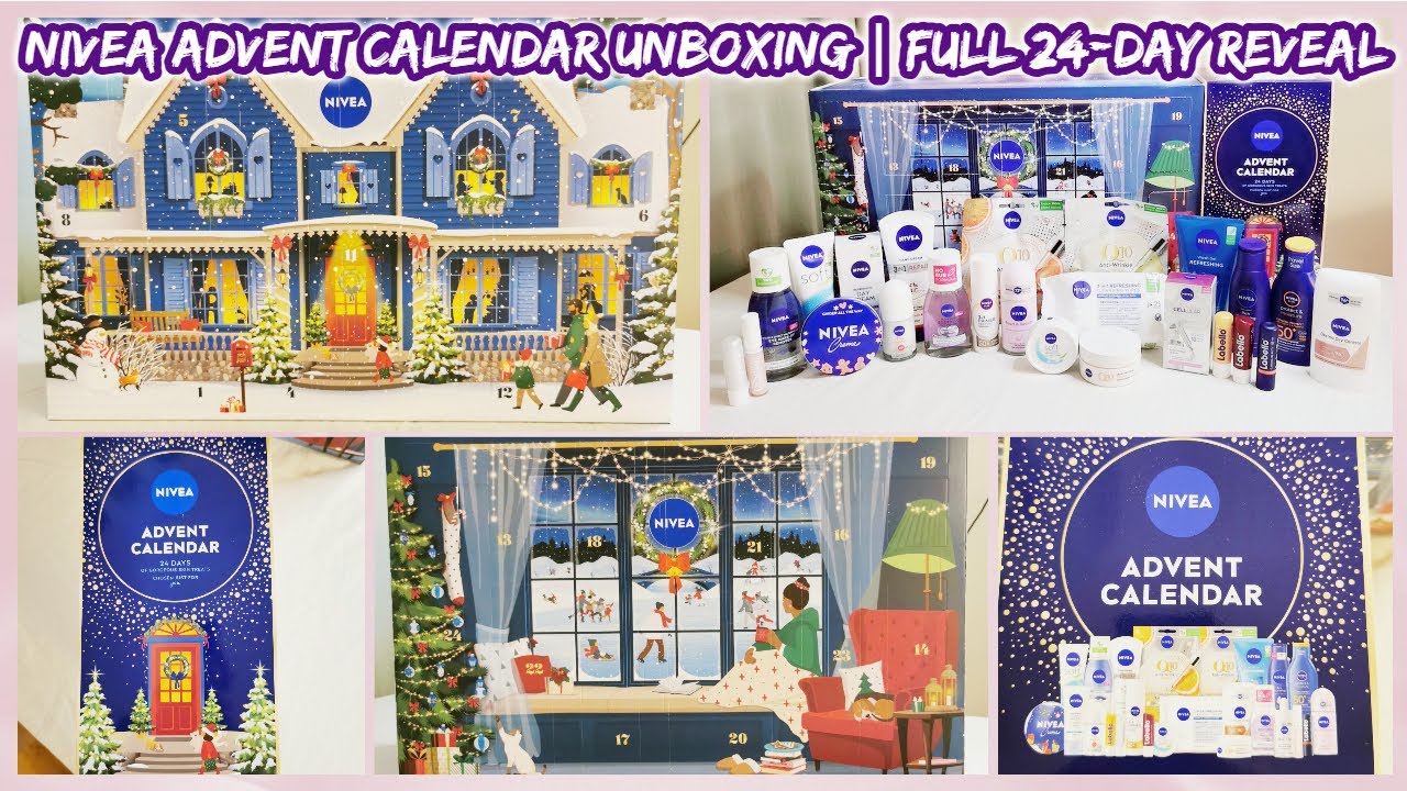 Распаковка адвент-календаря Nivea │Полный обзор содержимого за 24 дня 🎄