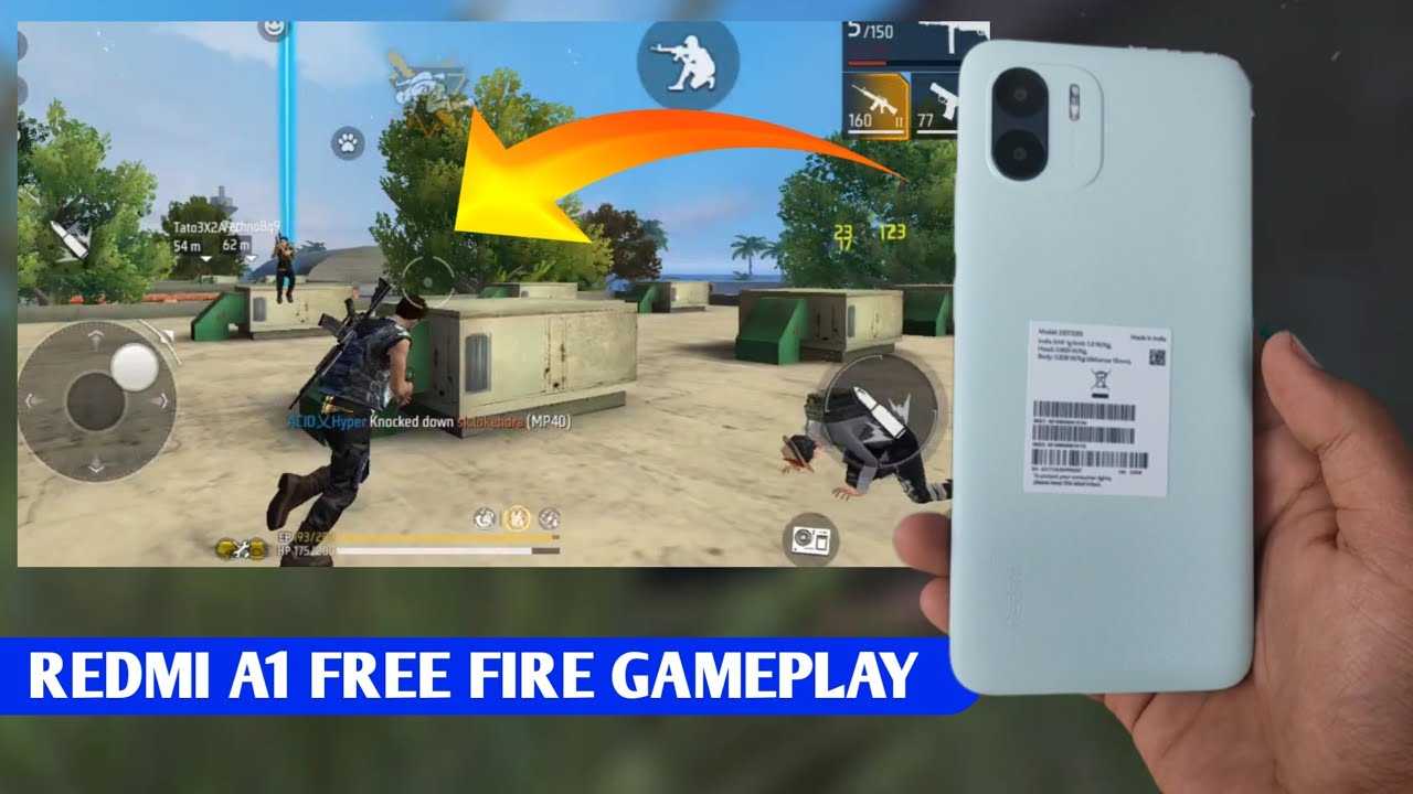 Redmi A1 Free Fire Gaming Test ! Lag Or Not ?