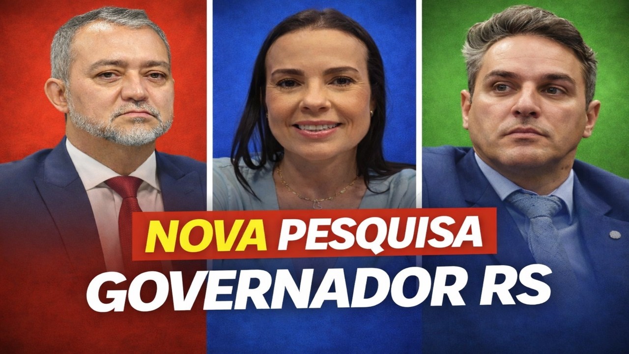 NOVA PESQUISA GOVERNADOR RS 2026: veja TODOS os cenários