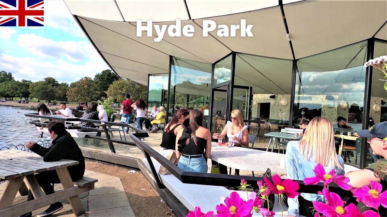 Hyde Park, Serpentine Cafe, Rose Garden, Hyde Park Corner, London Autumn Walk