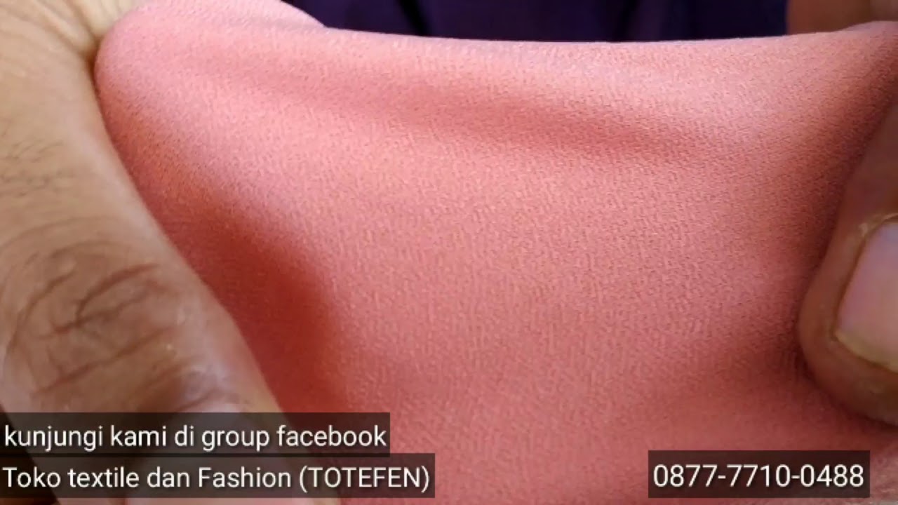 Perbedaan kain sifon dan ceruty