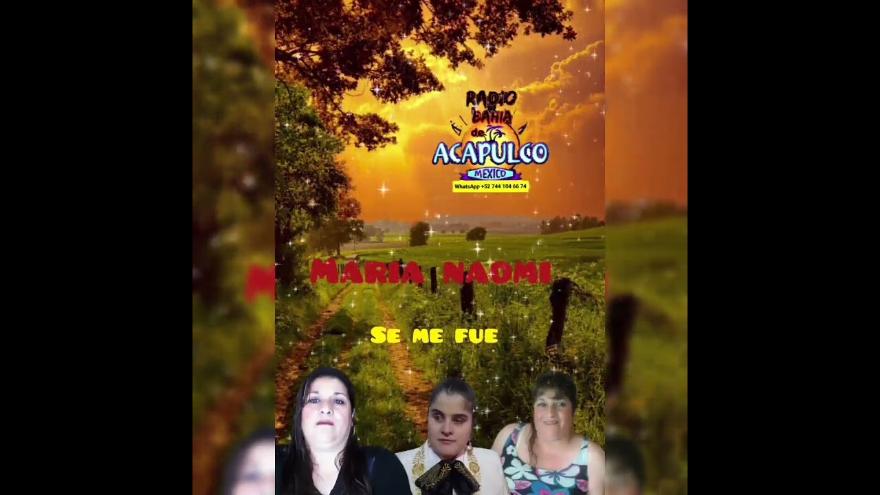 María Naomi canta se me fue no tengo los derechos del autor ni de la música
