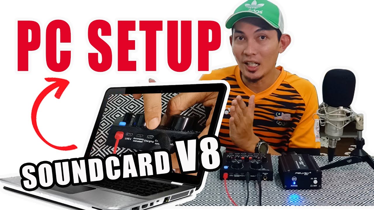 EASY WAY CONNECT AND SETUP SOUNDCARD V8 TO COMPUTER
