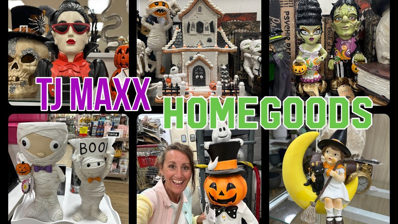 HALLOWEEN ROAD TRIP | TJ Maxx & HomeGoods ✨Halloween 2024✨